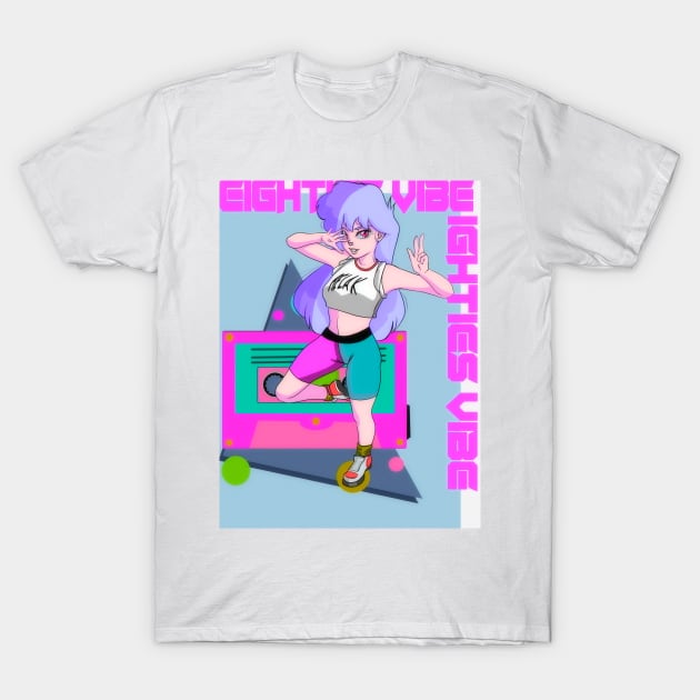 80s anime vibe check T-Shirt by VibeLoop